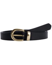 sunflower - Accessoires ,Zwart ,Leer Simple Belt Brass - Lyst