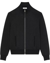 Givenchy - Hoodies & Sweatvesten ,Zwart ,Gewatteerd Sweatshirt Met Rits - Lyst