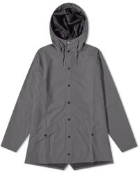 Rains - Jassen ,Grijs ,Polyester Classic Jacket - Lyst