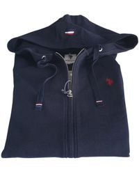 U.S. POLO ASSN. - Hoodies & Sweatvesten ,Blauw ,Katoen Full Zip Hooded Sweatshirt - Lyst