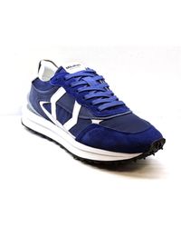 MIKAKUS Barcelona - Blaue Sneaker Weiße Gummisohle - Lyst