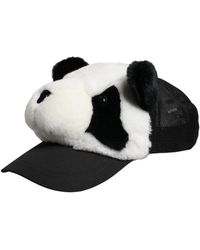 Dolce & Gabbana - Panda Fur Baseball Cap - Lyst