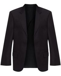 Balenciaga - Zwarte Zijde & Nylon Jas - Lyst