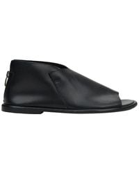 ESTRO - Schwarze Ledersandalen Mit Geschlossener Ferse - Lyst