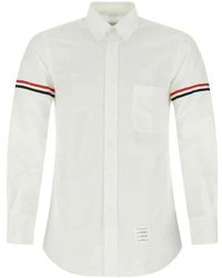 Thom Browne - Klassisches Popeline Hemd Mit Armband - Lyst