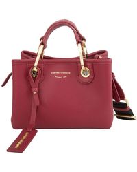 Emporio Armani - Rote einkaufstasche stilvolles modell - Lyst
