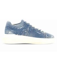 Hogan - Blaue baumwoll-sneakers mit memory foam - Lyst