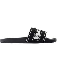 Alexander Wang - Schwarze Webbing Pool Slides - Lyst