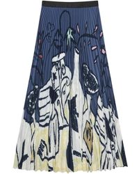 Munthe - Rokken ,Blauw ,Midi Rokken - Lyst