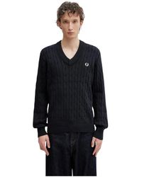 Fred Perry - V-Neck Strickware - Lyst