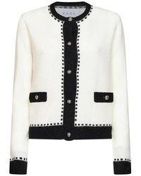 Kaos - Truien & Vesten ,Wit ,Gebreid Vest - Lyst