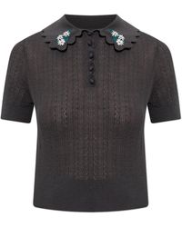 Self-Portrait - V-Neck Knitwear - Lyst