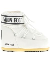 Moon Boot - Weiße Wasserdichte Icon Low Stiefel - Lyst