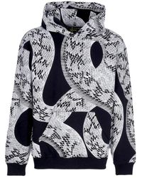 Iuter - Hoodies & Sweatvesten ,Zwart ,Katoen Zwarte Boa Hoodie Met Voorzak - Lyst