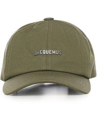 Jacquemus - Accessoires ,Groen ,Katoen La Casquette Gadjo Cap - Lyst