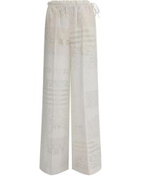 Fendi - Patchwork Devo Seidenhose - Lyst