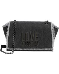 Love Moschino - Borsa a tracolla con logo e chiusura magnetica - Lyst