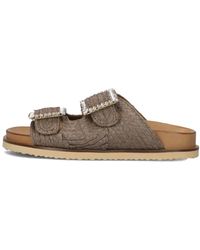 Inuovo - Braune Sommer Pantoletten Stilvolles Modell - Lyst