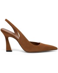 Stuart Weitzman - Schoenen ,Bruin ,Leer Vinnie 85 D'Orsay Slingback - Lyst