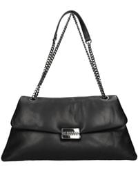 Rebelle - Alexis Big Fluffy Ledertasche - Lyst