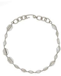 Jil Sander - Perlenhalskette Eleganter Schmuck Accessoire - Lyst