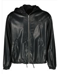 Prada - Leather Jackets - Lyst