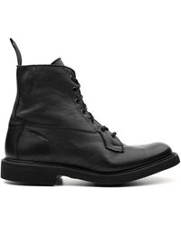 Tricker's - Schoenen ,Zwart ,Zwarte Burford Laarzen - Lyst