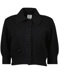 Patou - Zwarte Wollen Vest Herfst-Winter 2025 - Lyst