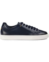 Doucal's - Schoenen ,Blauw ,Leer Leren Sneaker - Lyst