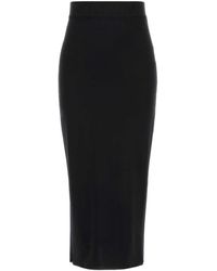 Dolce & Gabbana - Schwarzer Stretch-Viskose-Mix-Rock - Lyst