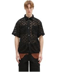 ANDERSSON BELL - Overhemden ,Zwart ,Polyester Letto Gebreide Shirt - Lyst