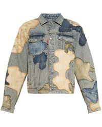 DSquared² - Jassen ,Blauw ,Denim Denim Jacket With Vintage Effect - Lyst