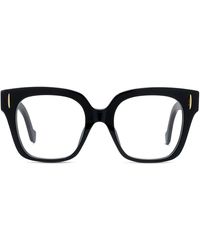 Loewe - Accessoires ,Zwart ,Elegante Zwarte Acetaatbril - Lyst