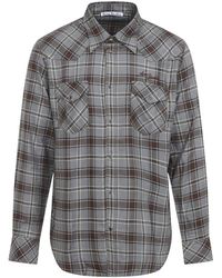 Acne Studios - Western Shirt Met Drukknopen - Lyst
