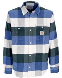 Carhartt - Overhemd Met Lange Mouwen L/S Lyman Overhemd Lyman Geruit/Ontdekkingsgroen - Lyst