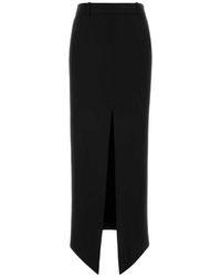 Tom Ford - Crepe Envers Satin Tailored Skirt - Lyst