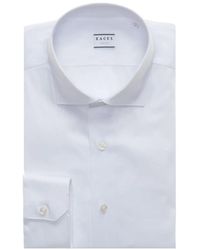 Xacus - Overhemden ,Wit ,Katoen Slim Fit Katoenen Stretch Franse Kraag Overhemd - Lyst
