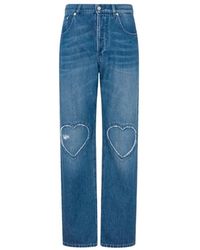 Moschino - Jeans ,Blauw ,Katoen Five-Pocket Pant - Lyst