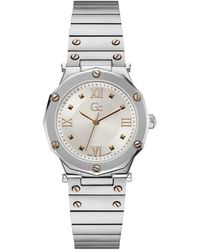 Guess - Accessoires ,Grijs ,Roestvrijstalen Horloge - Lyst