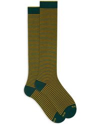 Gallo - Italienische lange socken mit windsor-streifen - Lyst