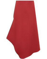 Calcaterra - Rokken ,Rood ,Wave Skirt - Lyst