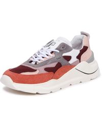 Date - Schoenen ,Veelkleurig ,Fuga Hairy Bordeaux Sneakers - Lyst