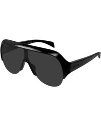 Gucci - Accessoires ,Zwart ,Shield Zonnebrillen - Lyst