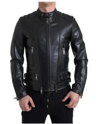Dolce & Gabbana - Leather Jackets - Lyst