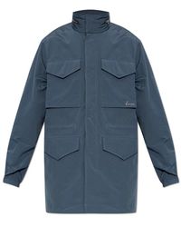 KENZO - Jassen ,Blauw ,Katoen Lichtgewicht Jack Met Capuchon - Lyst