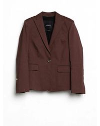 Pinko - Stretch Linnen En Viscose Jas - Lyst