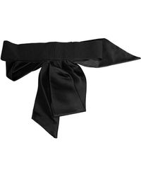 Dolce & Gabbana - Accessoires ,Zwart ,Satijn Silk Satin Sash Brede Taille Riem - Lyst