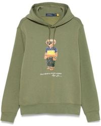 Polo Ralph Lauren - Grüner Pullover Mit Polo Bear-Print - Lyst
