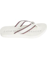 Dames Dames Schoenen voor voor Platte schoenen voor Platte sandalen Bespaar  9% Tommy Hilfiger Slippers En0en00565 in het Blauw allware.com.br