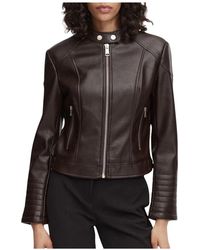 Guess - Leather Jackets - Lyst